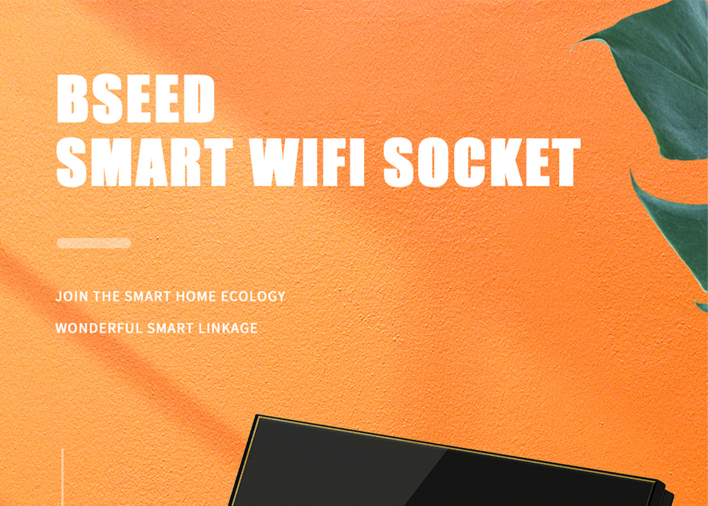 BSEED Wifi-s okos villanykapcsoló Wifi-s EU konnektorral, 157 mm