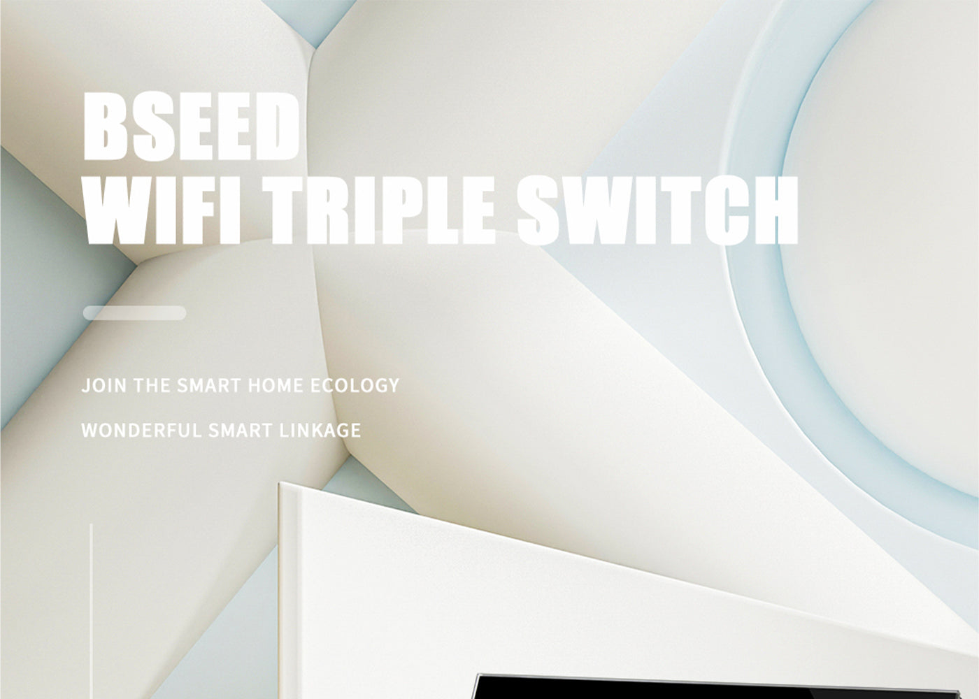BSEED Wifi-s érintős villanykapcsoló két hagyományos EU konnektorral, 228 mm