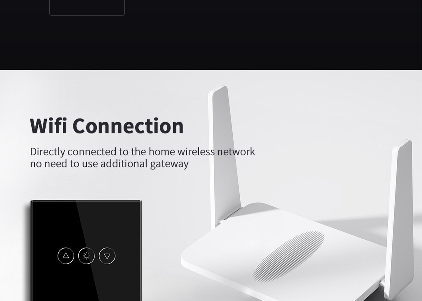 BSEED Wifi-s okos fényerő-szabályzó, 1 kapcsolós