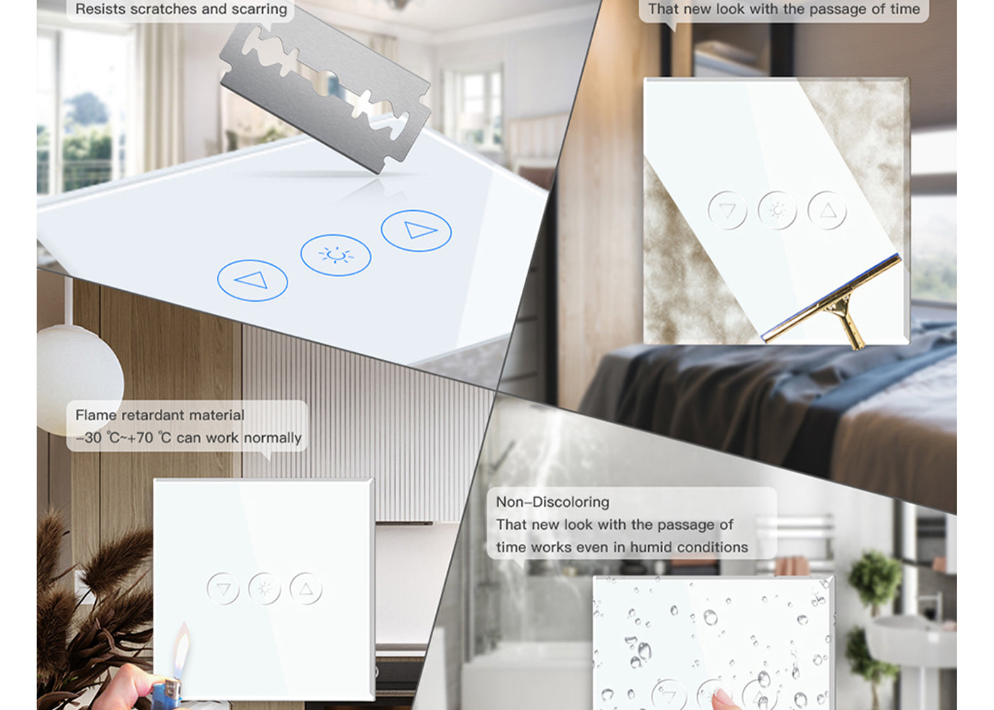 BSEED Wifi-s okos fényerő-szabályzó, 1 kapcsolós