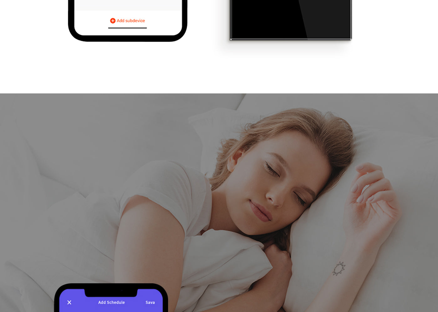 BSEED Zigbee okos villanykapcsoló (nullvezetős), 1–4 kapcsolós