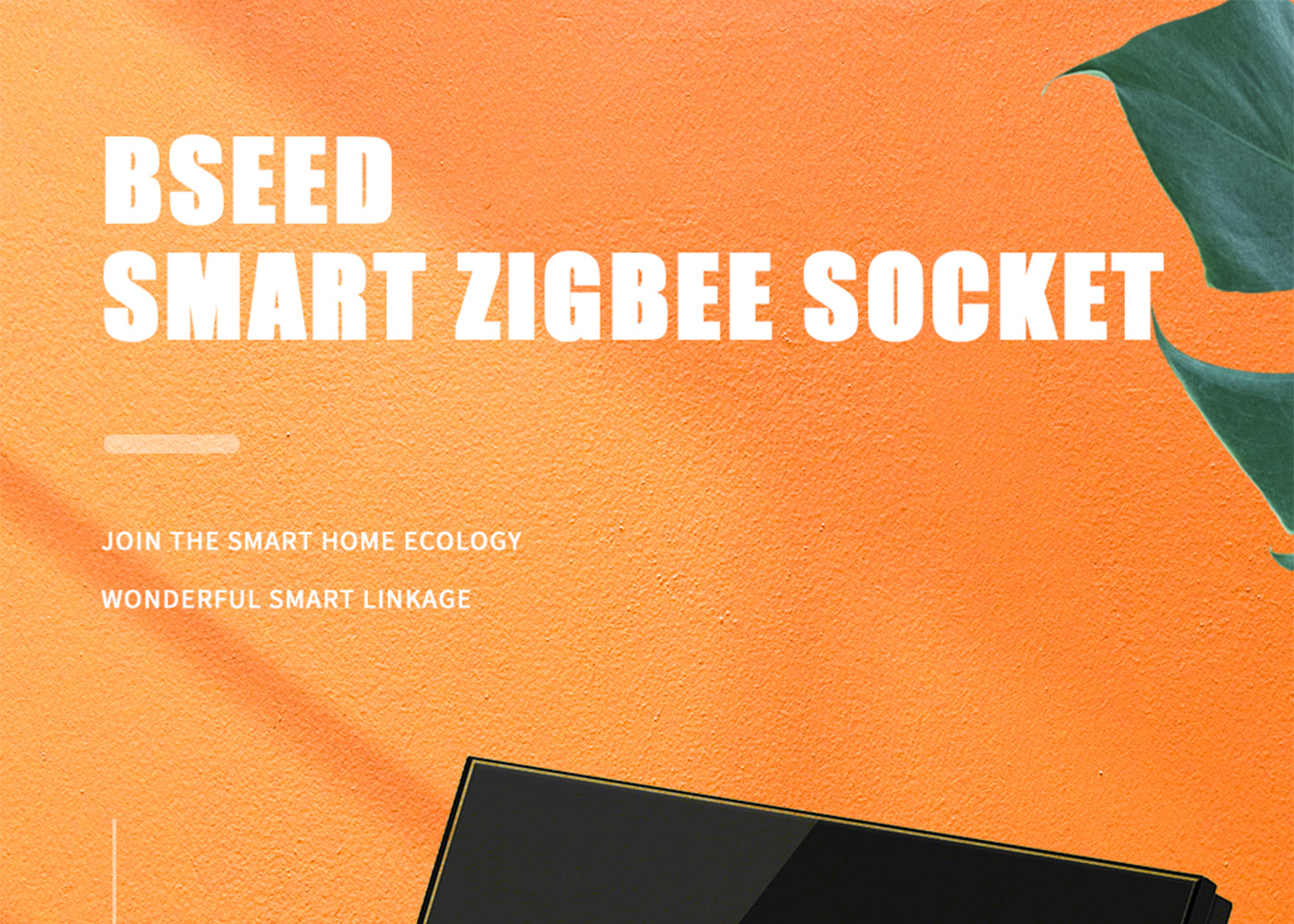 BSEED Zigbee-s villanykapcsoló Zigbee-s EU konnektorral, üveg előlap