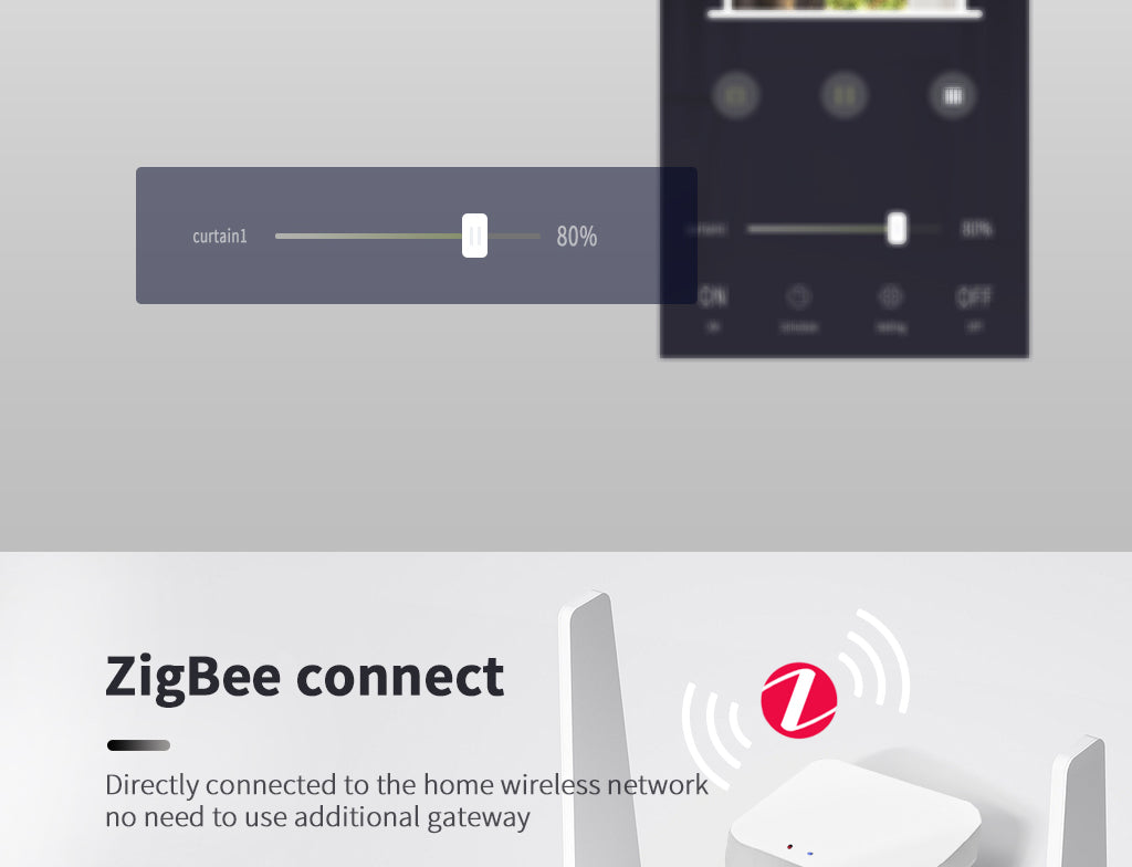 BSEED Zigbee tripla érintős redőnykapcsoló, 228 mm-es üveg előlap