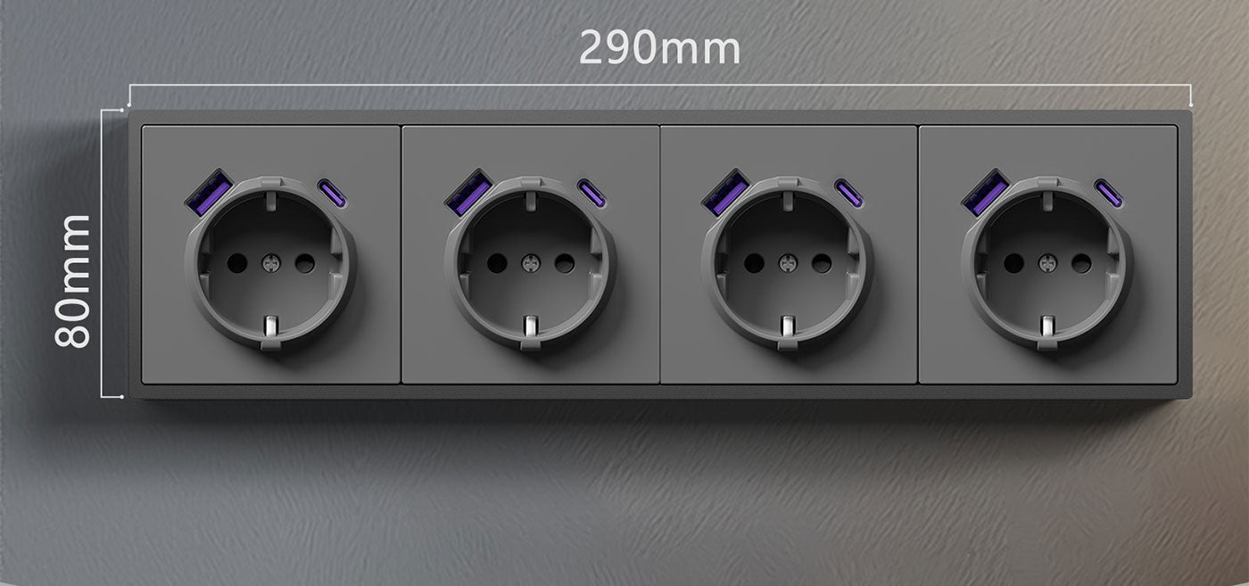 BSEED Grand szabadon kombinálható kapcsolók, konnektorok és műanyag keretek, Fehér