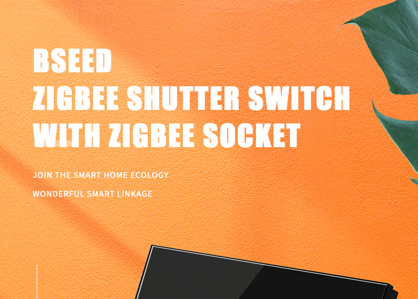 BSEED Zigbee érintős redőnykapcsoló EU konnektorral, üveg előlap, 157 mm