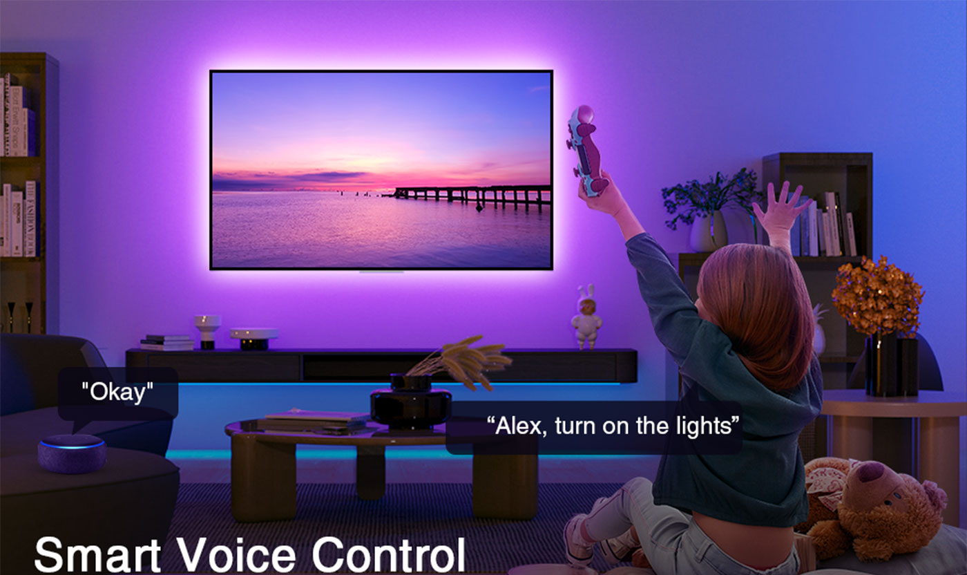BSEED Wifi/Bluetooth okos LED neon fénycsík HDMI szinkrondobozzal