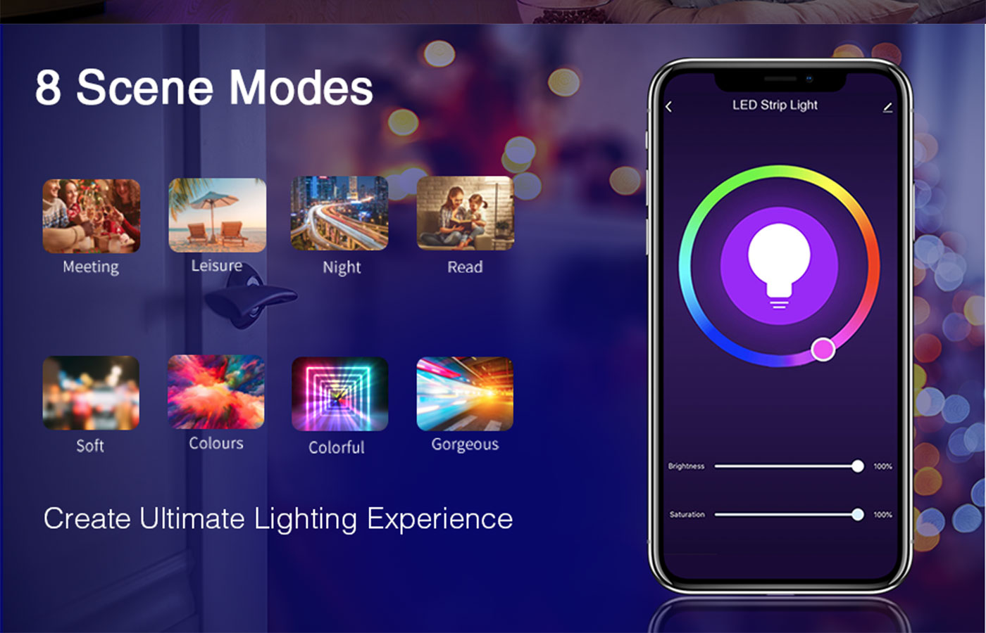BSEED Wifi/Bluetooth okos LED neon fénycsík HDMI szinkrondobozzal