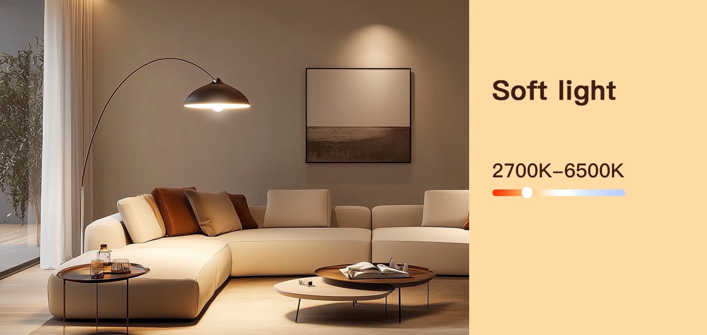 Wifi-s okos LED izzó, 9W, szabályozható fényerő, RGB + hideg/meleg fehér