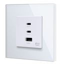 BSEED 65W-os USB-C gyorstöltő fali aljzat, PD3.0, üveg előlap 4