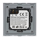 BSEED 65W-os USB-C gyorstöltő fali aljzat, PD3.0, üveg előlap 5
