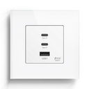 BSEED 65W-os USB-C gyorstöltő fali aljzat, PD3.0, üveg előlap 6
