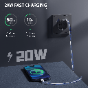BSEED Grand EU konnektor 20W-os USB-C töltővel, körmös rögzítéssel 1