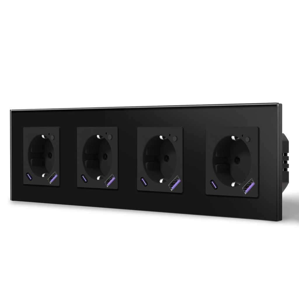 BSEED Wifi-s okos EU konnektor USB és Type-C töltővel, fogyasztásméréssel 18