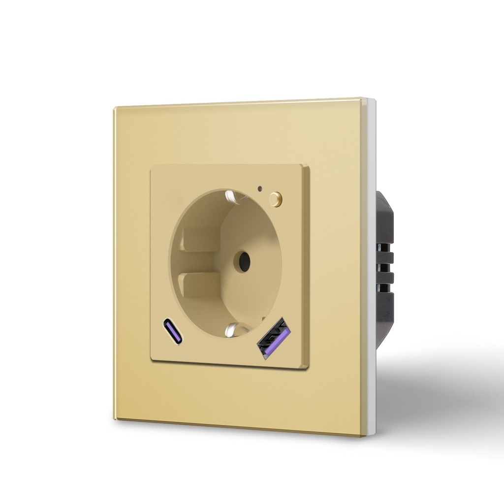 BSEED Wifi-s okos EU konnektor USB és Type-C töltővel, fogyasztásméréssel 20