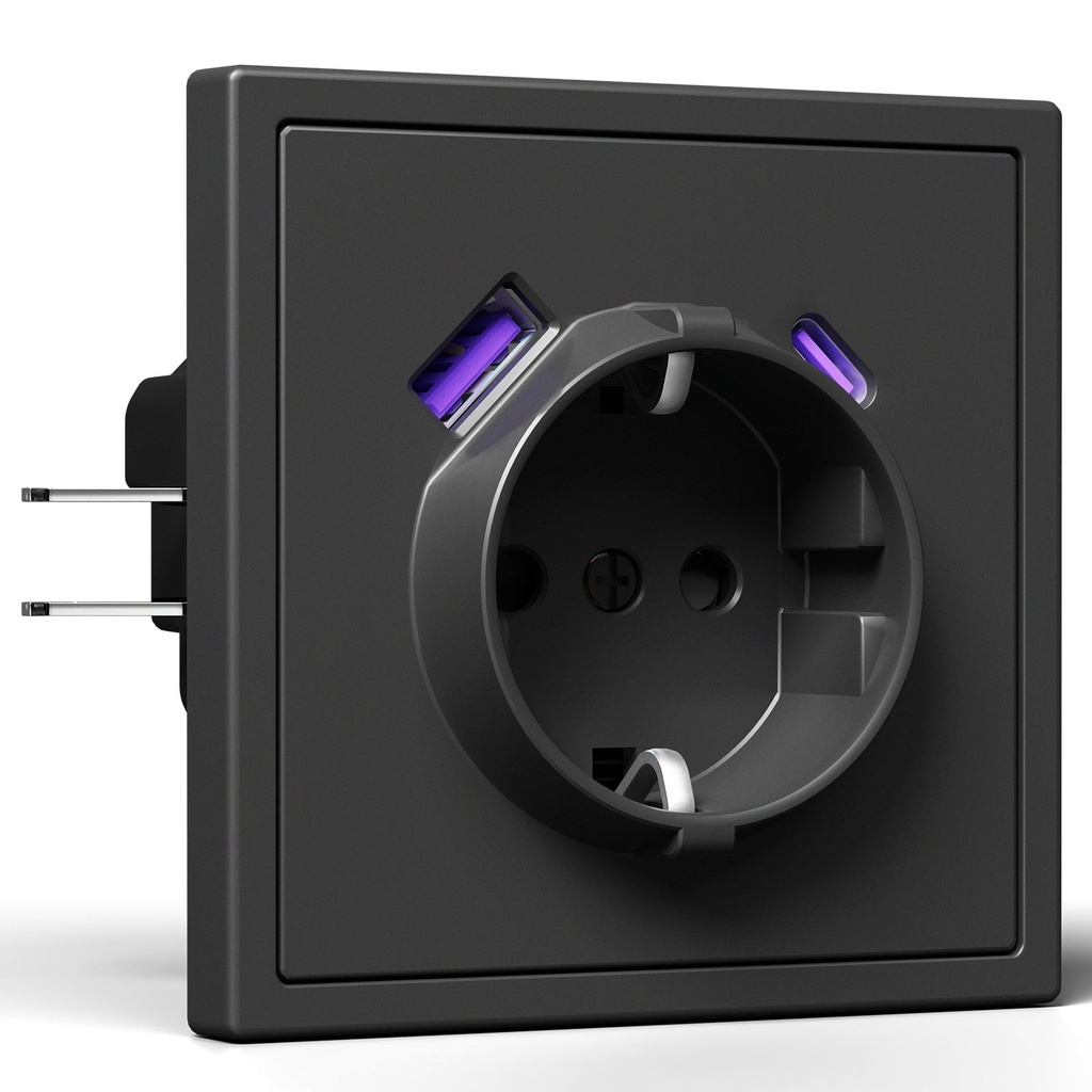 BSEED Grand EU konnektor 20W-os USB-C töltővel, körmös rögzítéssel 7