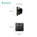 BSEED EU konnektor funkciómodul (betét) üvegkeret nélkül, DIY alkatrész 3