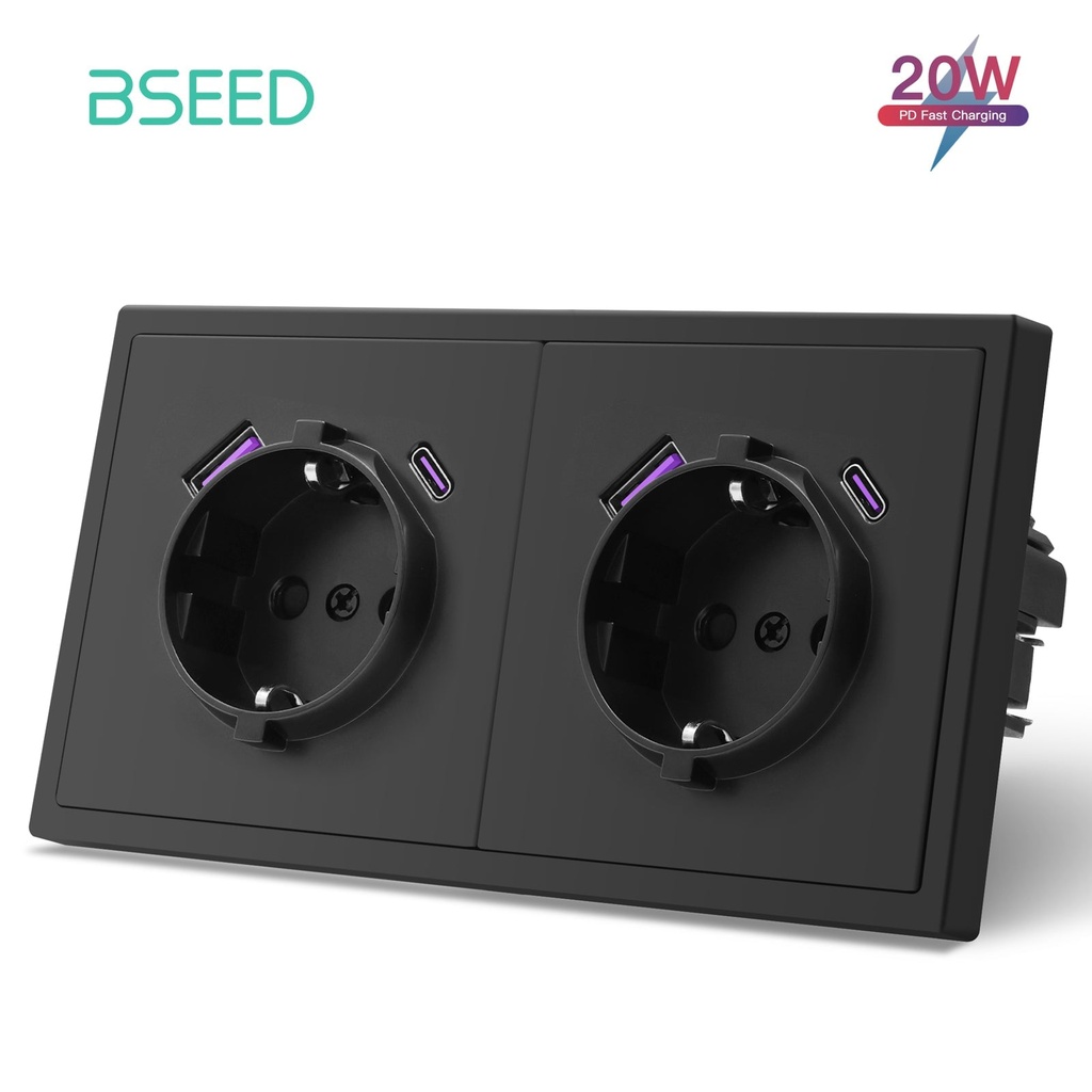 BSEED Grand EU konnektor 20W-os USB-C töltővel, körmös rögzítéssel 11