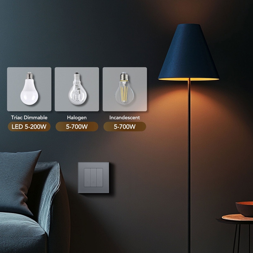 BSEED Echo Wifi-s okos fényerő-szabályzó, 1 kapcsolós 1