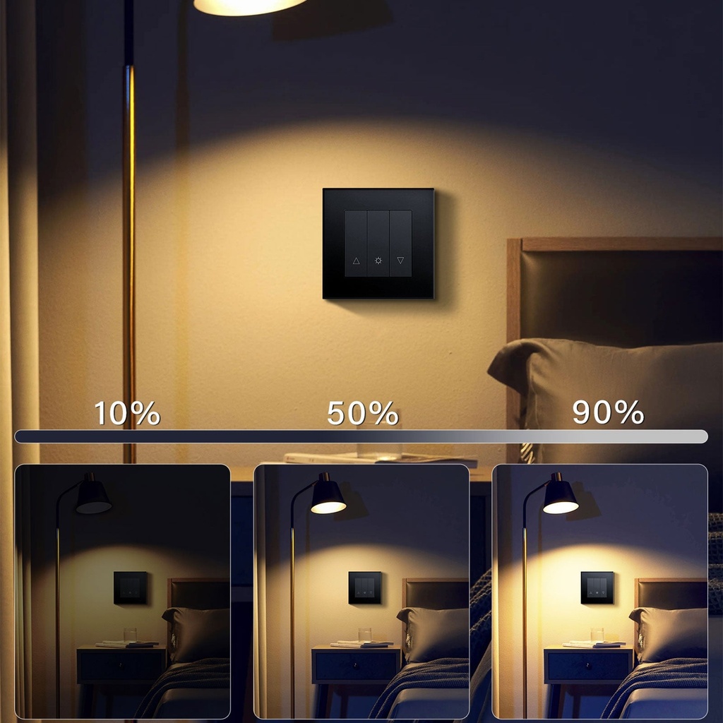 BSEED Echo Wifi-s okos fényerő-szabályzó, 1 kapcsolós 2