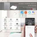 BSEED Zigbee-s érintős okos fényerő-szabályzó, üveg előlap 1