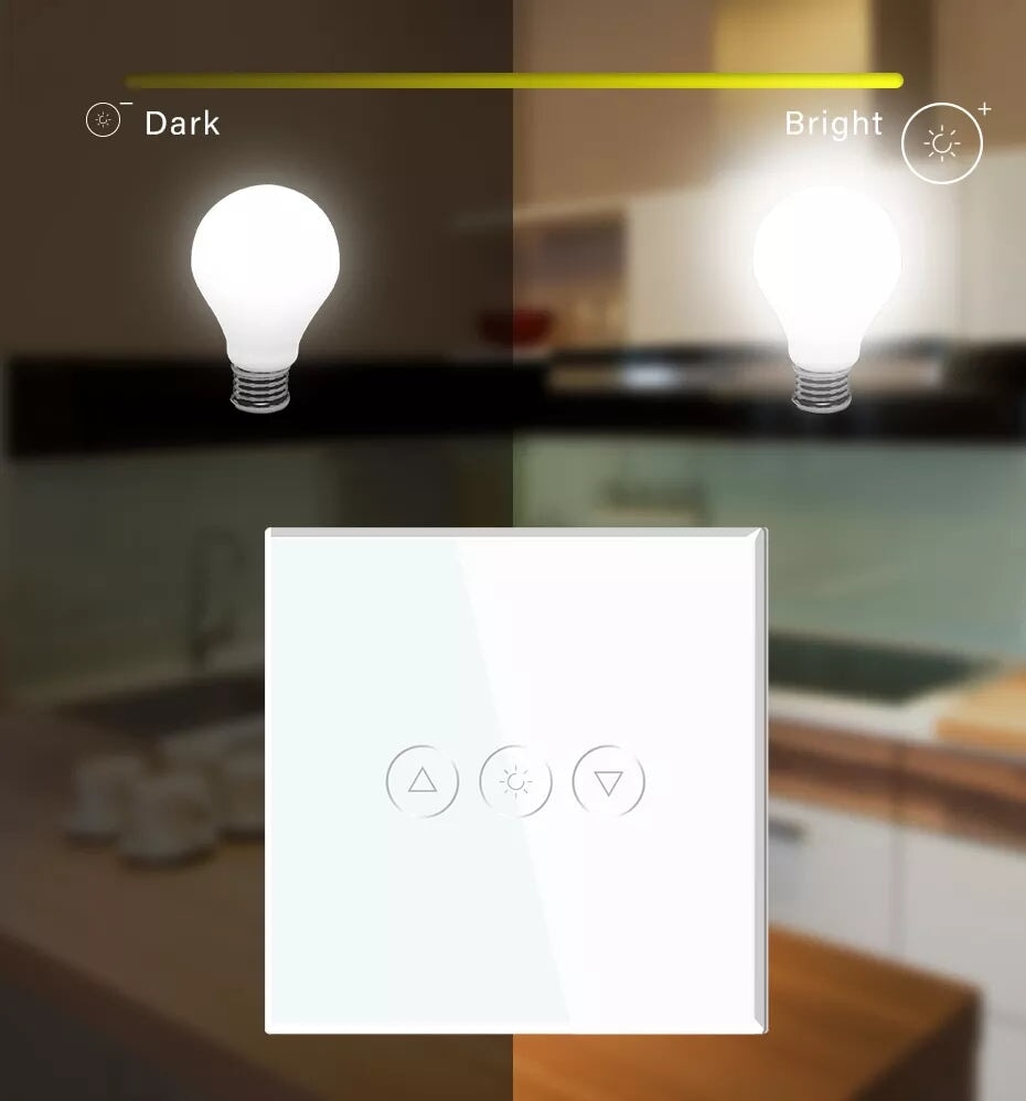 BSEED Zigbee-s érintős okos fényerő-szabályzó, üveg előlap 5