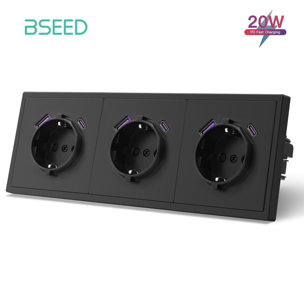 BSEED Grand EU konnektor 20W-os USB-C töltővel, körmös rögzítéssel 15