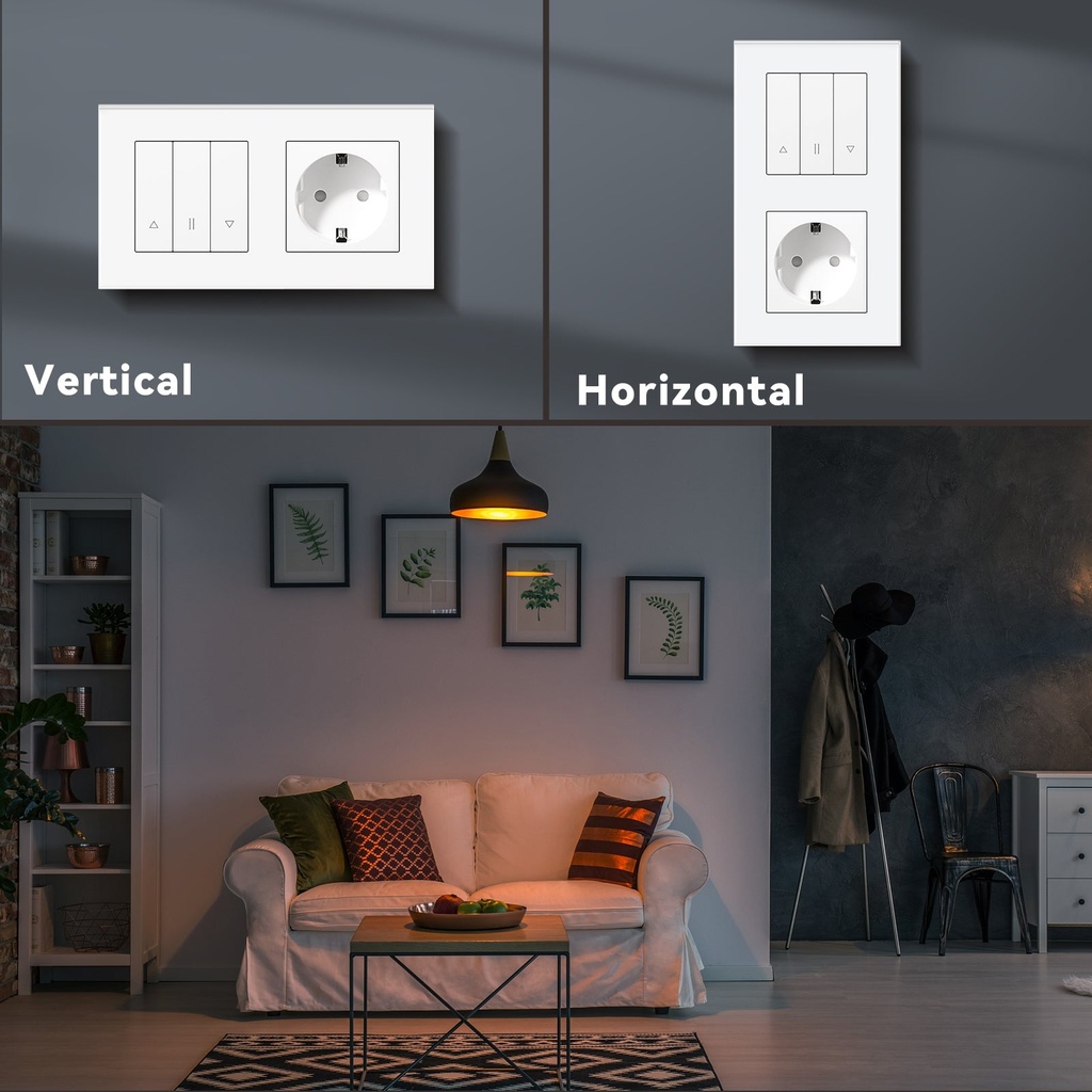 BSEED Echo Zigbee okos redőnykapcsoló EU (F típusú) konnektorral 7