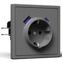 BSEED Grand EU konnektor 20W-os USB-C töltővel, körmös rögzítéssel 18