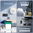 BSEED Echo Wifi-s okos EU konnektor fogyasztásméréssel, Alexa és Google 1