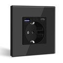 BSEED EU konnektor 20W PD USB-C gyorstöltővel, üveg vagy műanyag előlap 8