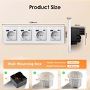 BSEED EU konnektor 20W PD USB-C gyorstöltővel, üveg vagy műanyag előlap 13