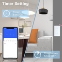 BSEED Zigbee-s dupla okos villanykapcsoló (nullvezetős), üveg előlap 7