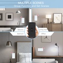 BSEED Zigbee-s dupla okos villanykapcsoló (nullvezetős), üveg előlap 8
