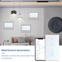 BSEED Zigbee-s dupla okos villanykapcsoló (nullvezetős), üveg előlap 11