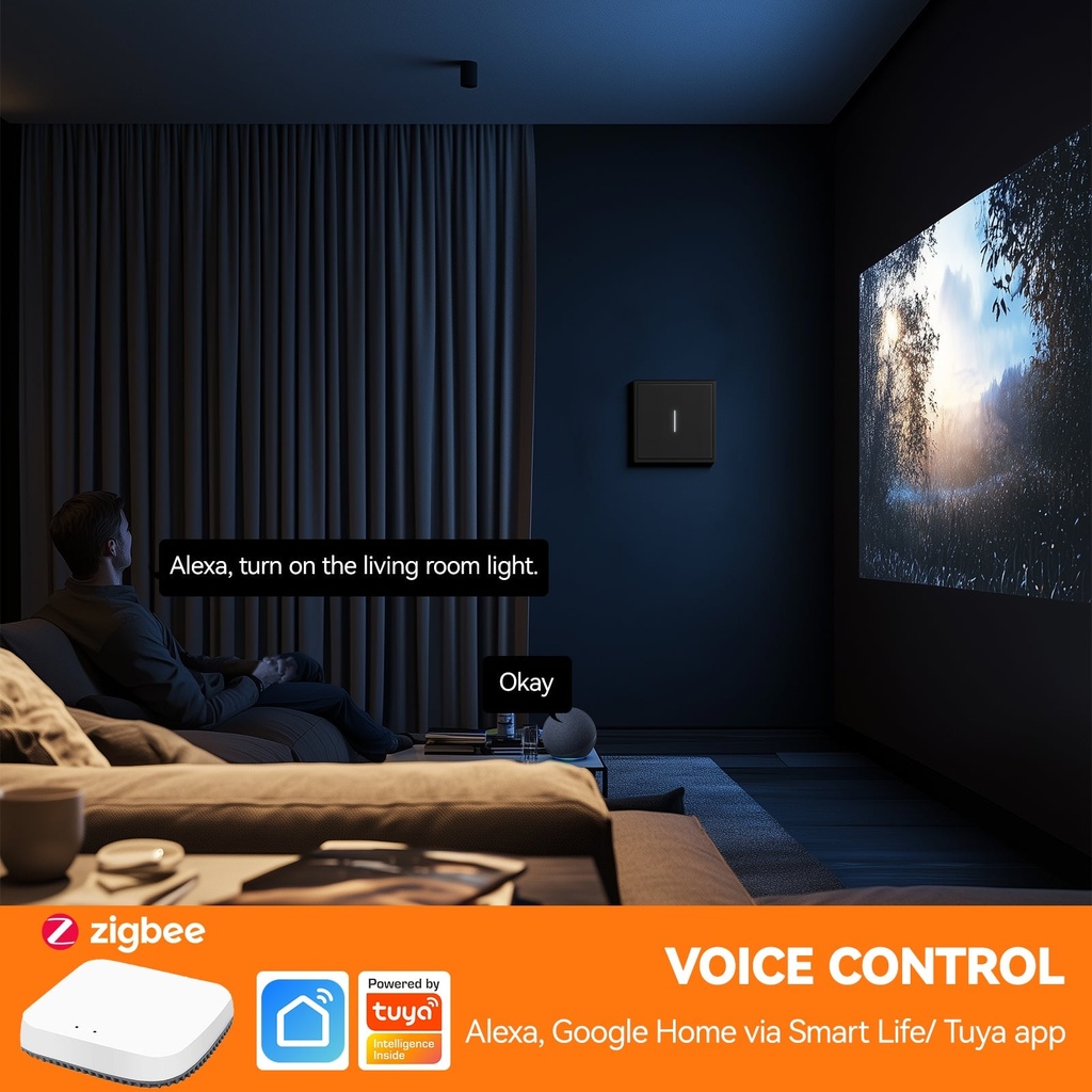 BSEED Scale Zigbee okos villanykapcsoló (nullvezetékes) 6