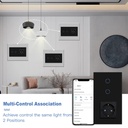 BSEED Zigbee-s érintős villanykapcsoló (nullvezeték nélkül) EU konnektorral 4