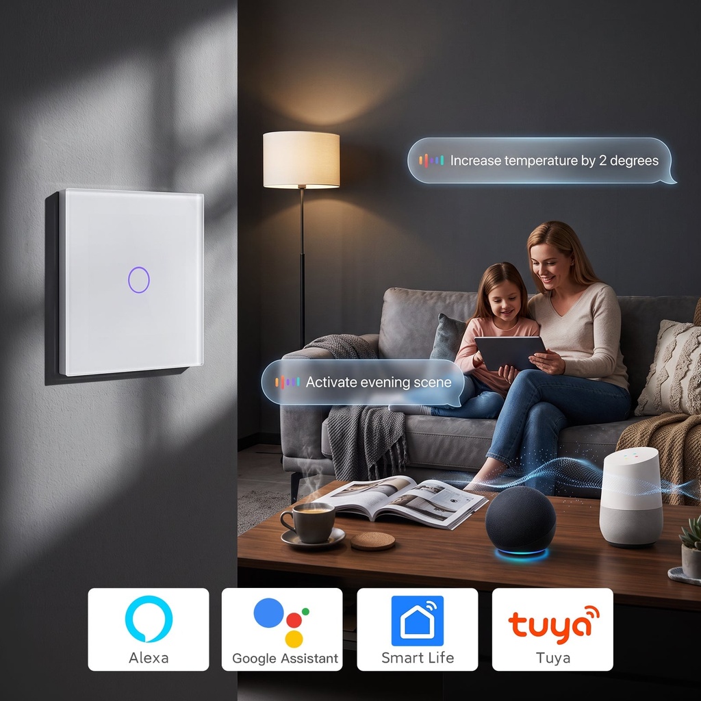 BSEED Matter Wifi-s érintős okos villanykapcsoló 3