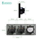 BSEED Wifi-s okos fényerő-szabályzó EU konnektorral, 228 mm, fehér 7