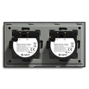 BSEED Zigbee dupla érintős fényerő-szabályzó, üveg előlap 12