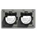 BSEED Zigbee dupla érintős fényerő-szabályzó, üveg előlap 18