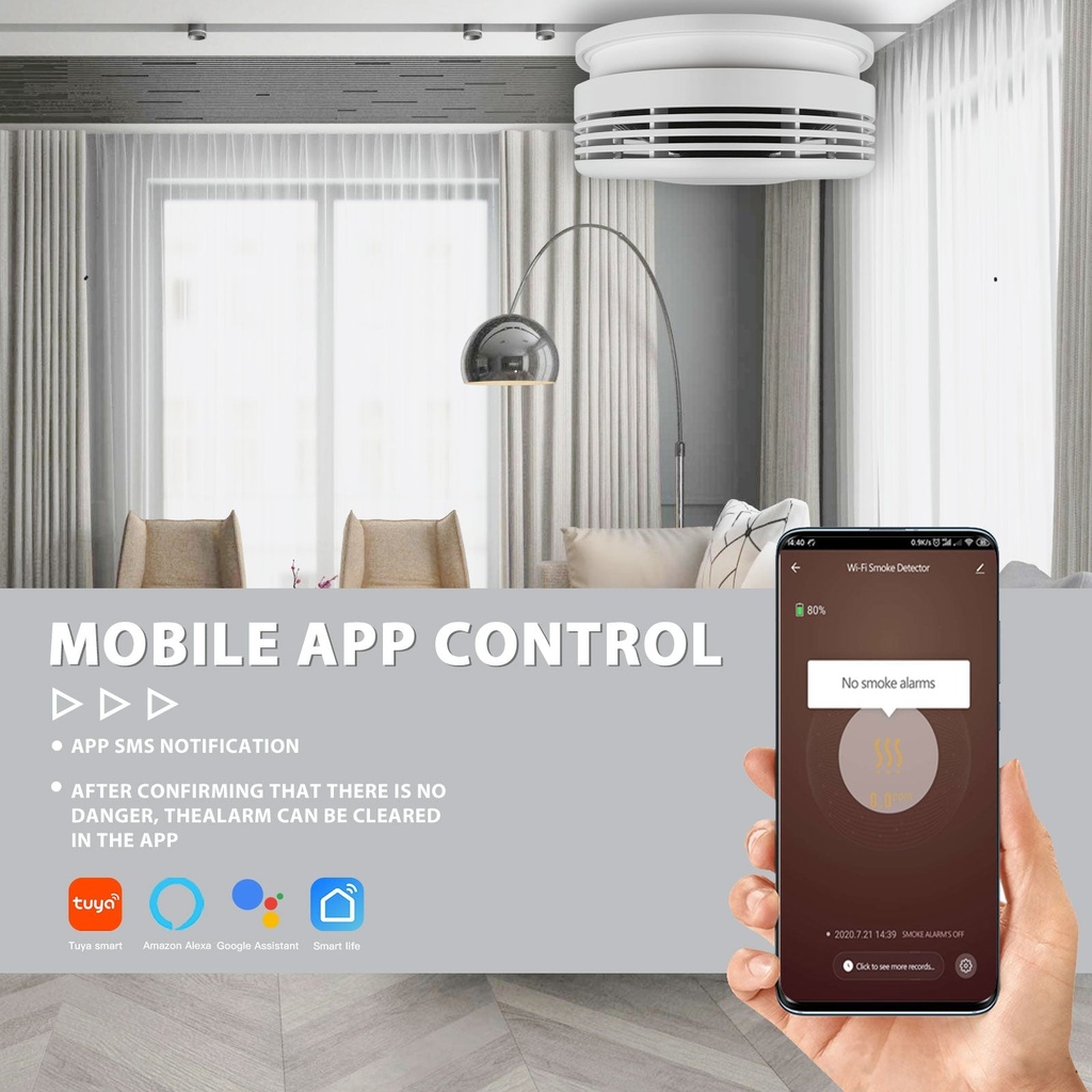 BSEED Wifi és Zigbee okosérzékelők – ajtó-, füst-, víz-, mozgás- és gázérzékelő 8