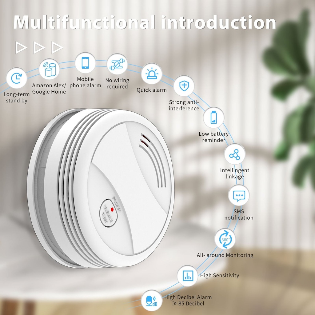 BSEED Wifi és Zigbee okosérzékelők – ajtó-, füst-, víz-, mozgás- és gázérzékelő 11