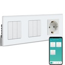 BSEED Zigbee okos villanykapcsoló (nullvezetékes) konnektorral, átjáró szükséges 12