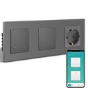 BSEED Zigbee okos villanykapcsoló (nullvezetékes) konnektorral, átjáró szükséges 19
