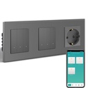 BSEED Zigbee okos villanykapcsoló (nullvezetékes) konnektorral, átjáró szükséges 20