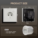 BSEED Scale Zigbee-s okos EU konnektor, Alexa és Google kompatibilis 6