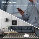 BSEED Zigbee érintős LED kijelzős padlófűtés-termosztát 2
