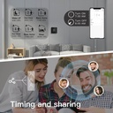 BSEED Zigbee érintős LED kijelzős padlófűtés-termosztát 6