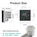 BSEED Zigbee érintős LED kijelzős padlófűtés-termosztát 7