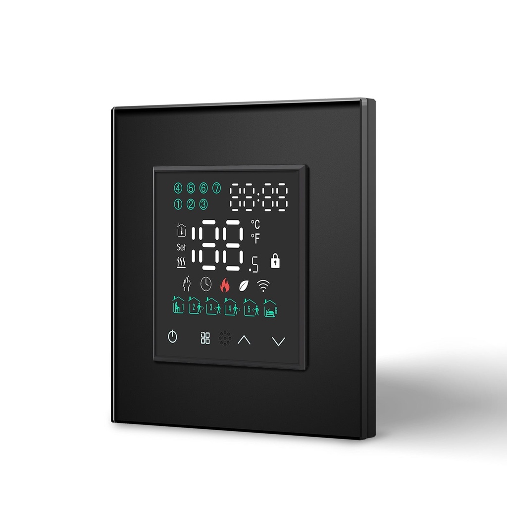 BSEED Zigbee érintős LED kijelzős padlófűtés-termosztát 17